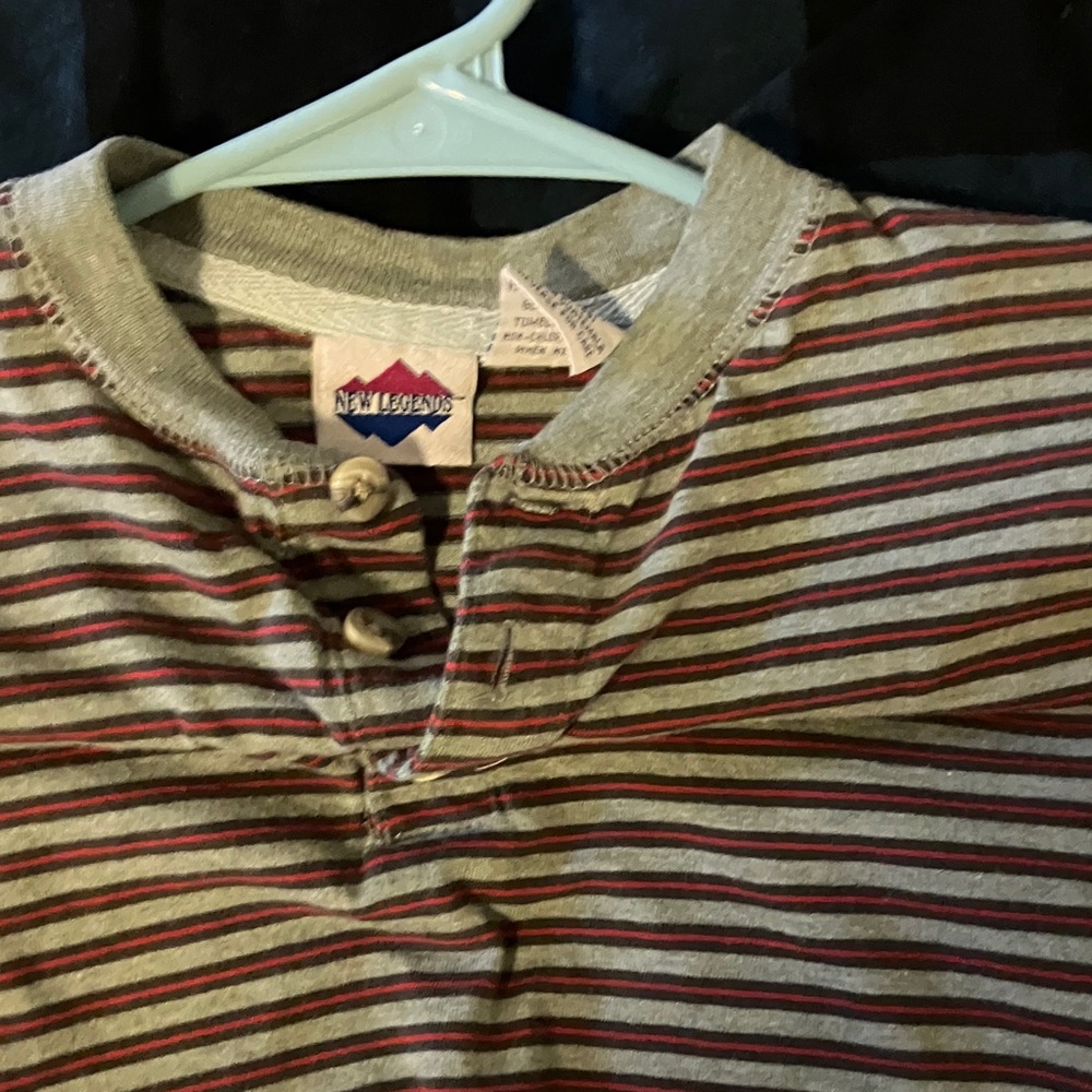 Cozy Striped Long Sleeve Kids Tee - Picture 3 of 6